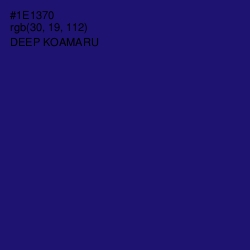 #1E1370 - Deep Koamaru Color Image