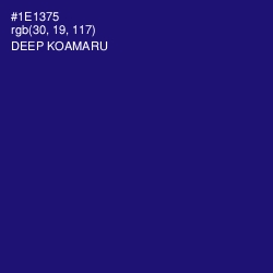 #1E1375 - Deep Koamaru Color Image