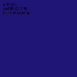 #1E1474 - Deep Koamaru Color Image