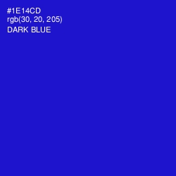 #1E14CD - Dark Blue Color Image