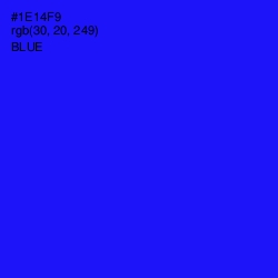 #1E14F9 - Blue Color Image