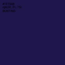 #1E154B - Bunting Color Image