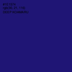 #1E1574 - Deep Koamaru Color Image