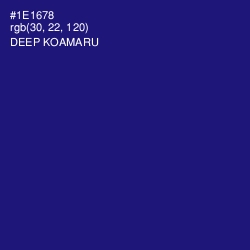 #1E1678 - Deep Koamaru Color Image
