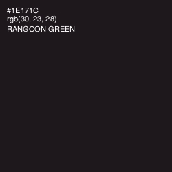 #1E171C - Rangoon Green Color Image