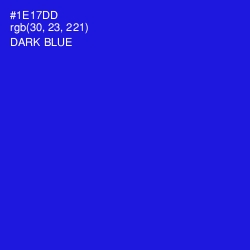 #1E17DD - Dark Blue Color Image