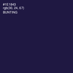 #1E1843 - Bunting Color Image