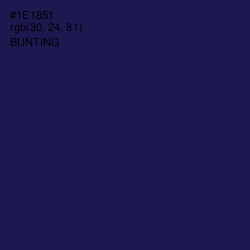 #1E1851 - Bunting Color Image