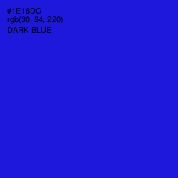 #1E18DC - Dark Blue Color Image