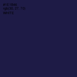 #1E1B46 - Bunting Color Image