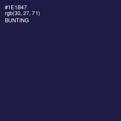 #1E1B47 - Bunting Color Image