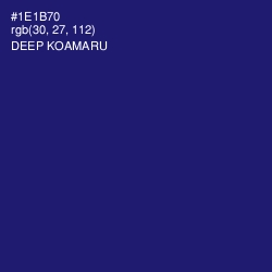 #1E1B70 - Deep Koamaru Color Image