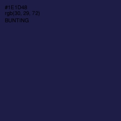 #1E1D48 - Bunting Color Image