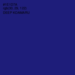 #1E1D7A - Deep Koamaru Color Image