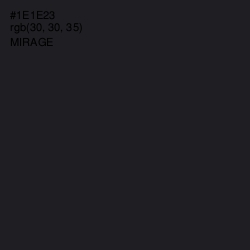 #1E1E23 - Mirage Color Image