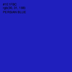 #1E1FBC - Persian Blue Color Image