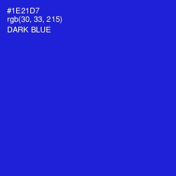 #1E21D7 - Dark Blue Color Image