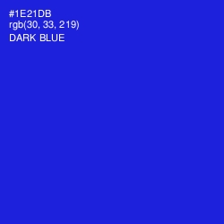 #1E21DB - Dark Blue Color Image
