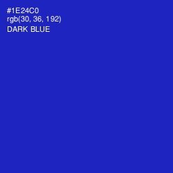 #1E24C0 - Dark Blue Color Image