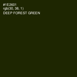 #1E2601 - Deep Forest Green Color Image