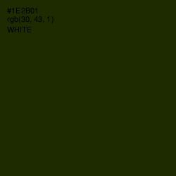 #1E2B01 - Deep Forest Green Color Image