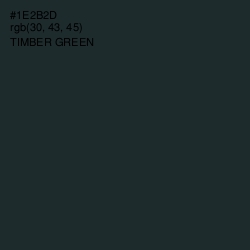 #1E2B2D - Timber Green Color Image