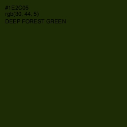 #1E2C05 - Deep Forest Green Color Image