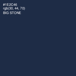 #1E2C46 - Big Stone Color Image