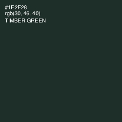 #1E2E28 - Timber Green Color Image