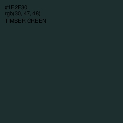 #1E2F30 - Timber Green Color Image