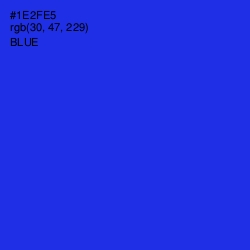 #1E2FE5 - Blue Color Image