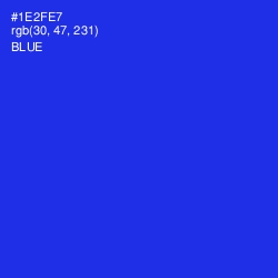#1E2FE7 - Blue Color Image