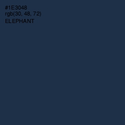 #1E3048 - Elephant Color Image