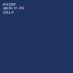 #1E335F - Cello Color Image