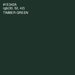 #1E342A - Timber Green Color Image