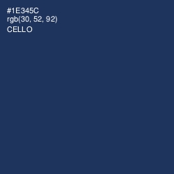 #1E345C - Cello Color Image