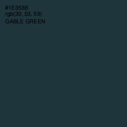 #1E353B - Gable Green Color Image