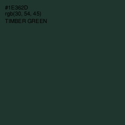 #1E362D - Timber Green Color Image