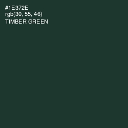 #1E372E - Timber Green Color Image