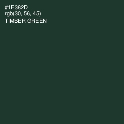 #1E382D - Timber Green Color Image