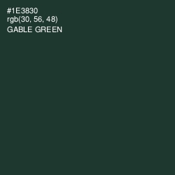 #1E3830 - Gable Green Color Image