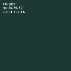 #1E3834 - Gable Green Color Image