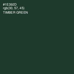 #1E392D - Timber Green Color Image