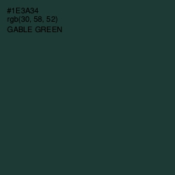 #1E3A34 - Gable Green Color Image