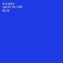 #1E3AE4 - Blue Color Image