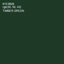 #1E3B28 - Timber Green Color Image