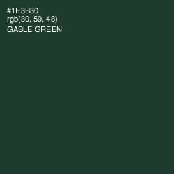 #1E3B30 - Gable Green Color Image