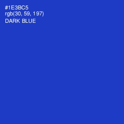 #1E3BC5 - Dark Blue Color Image