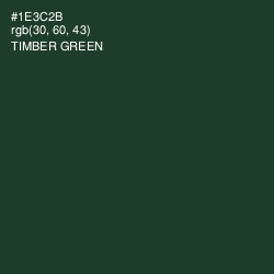 #1E3C2B - Timber Green Color Image