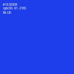 #1E3DEB - Blue Color Image